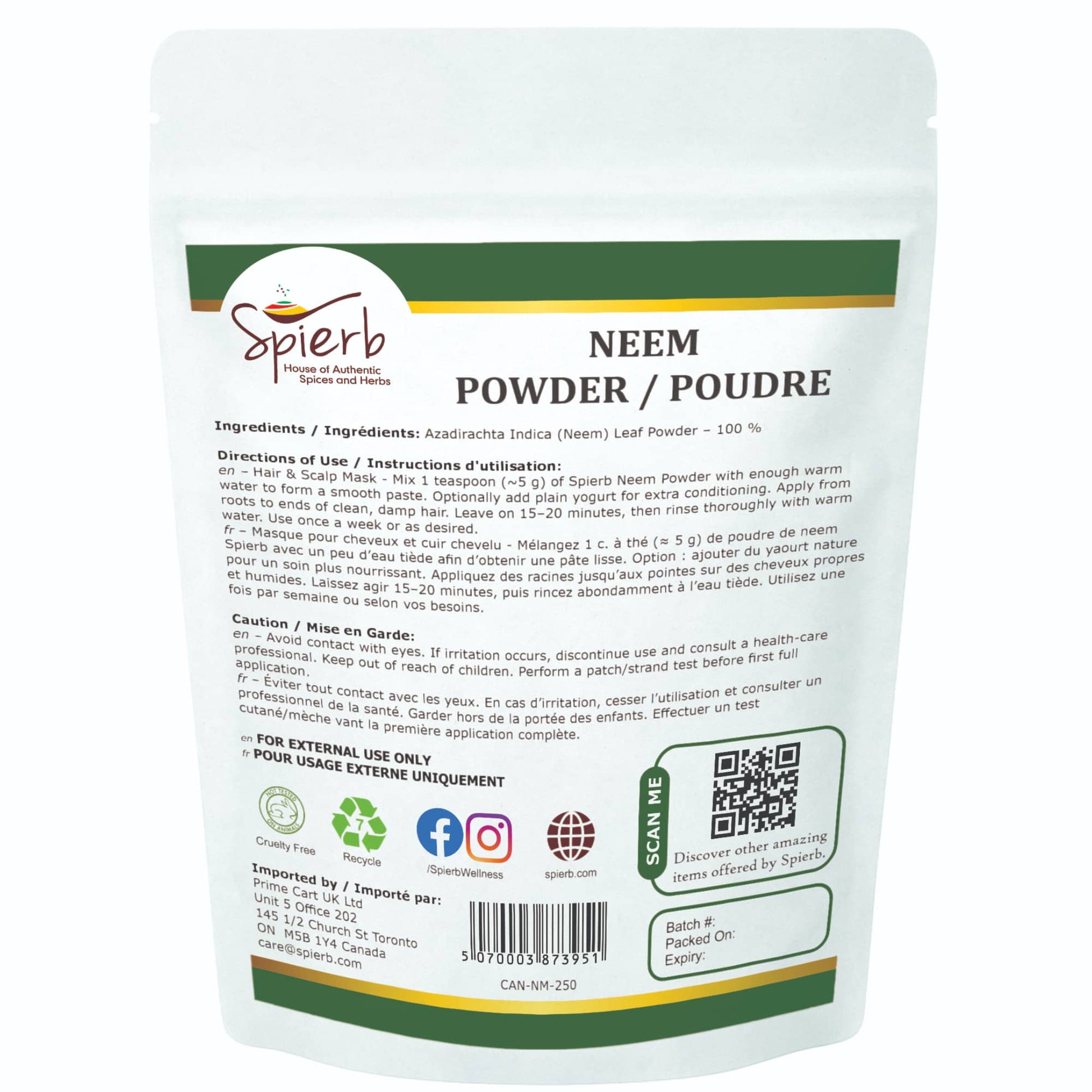 Spierb Neem Powder